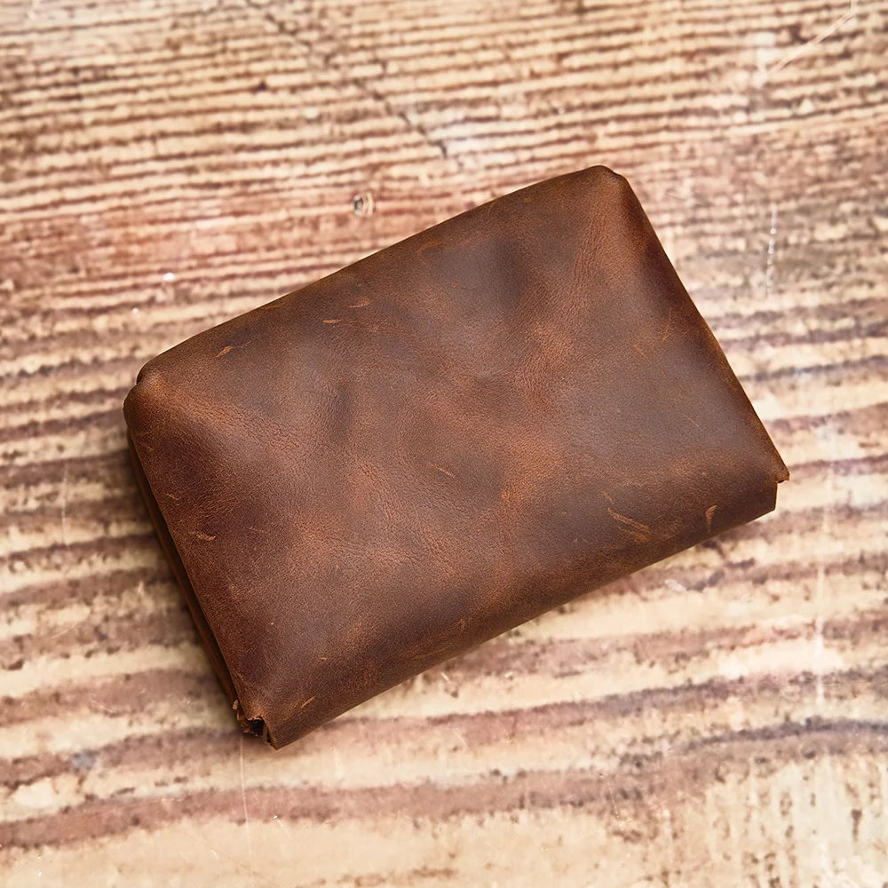 Genuine Leather Coin Purse Wallet Small Card and Key Holder