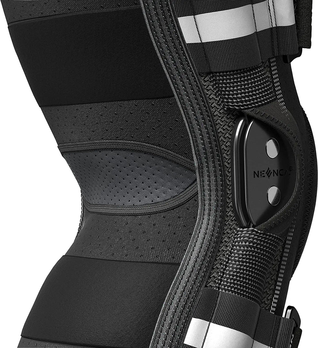 Hinged Knee Brace with Side Stabilizers Knee Support for Pain Relief ACL Meniscus Arthritis