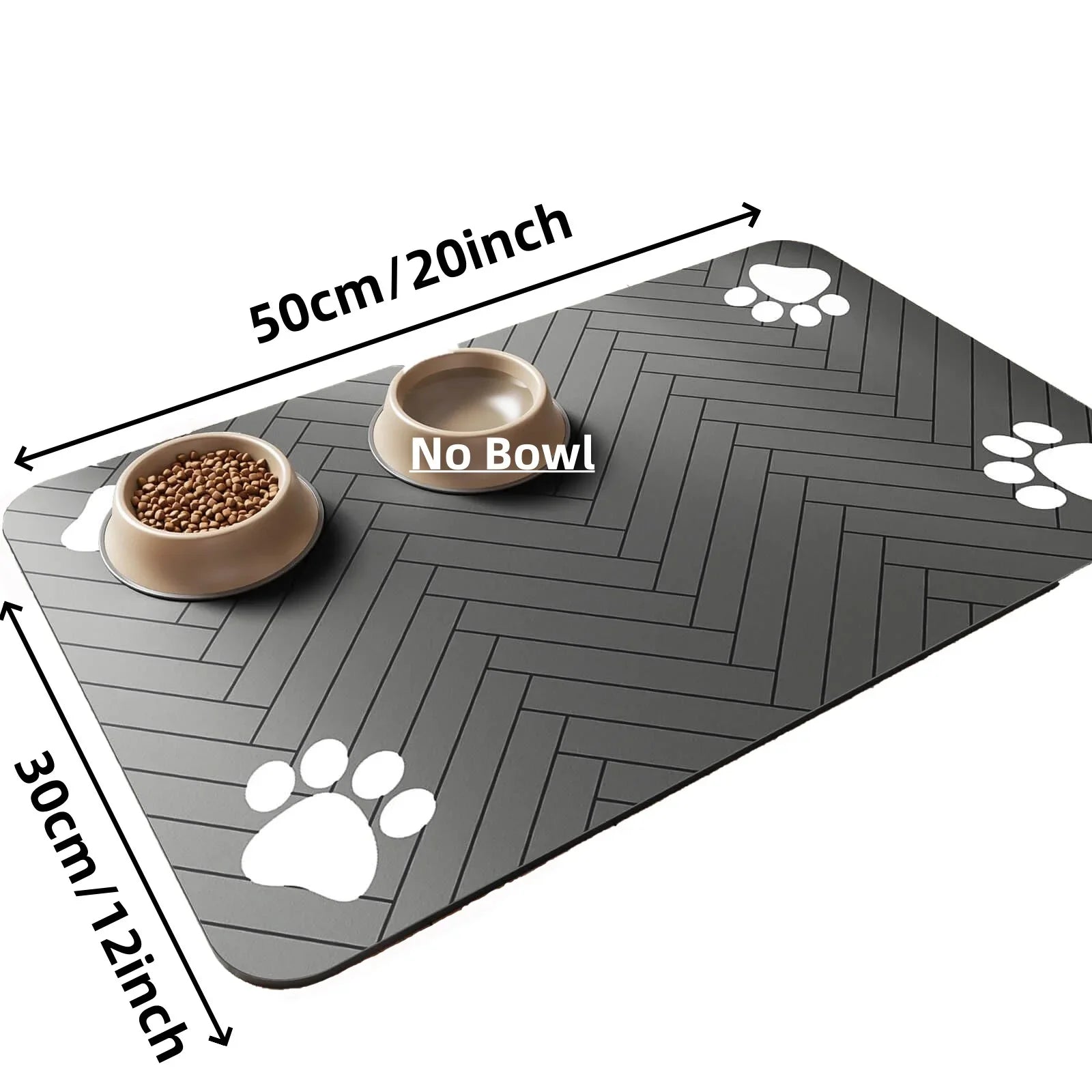 Absorbent Pet Feeding Mat – Waterproof Bowl Placemat for Dogs and Cats