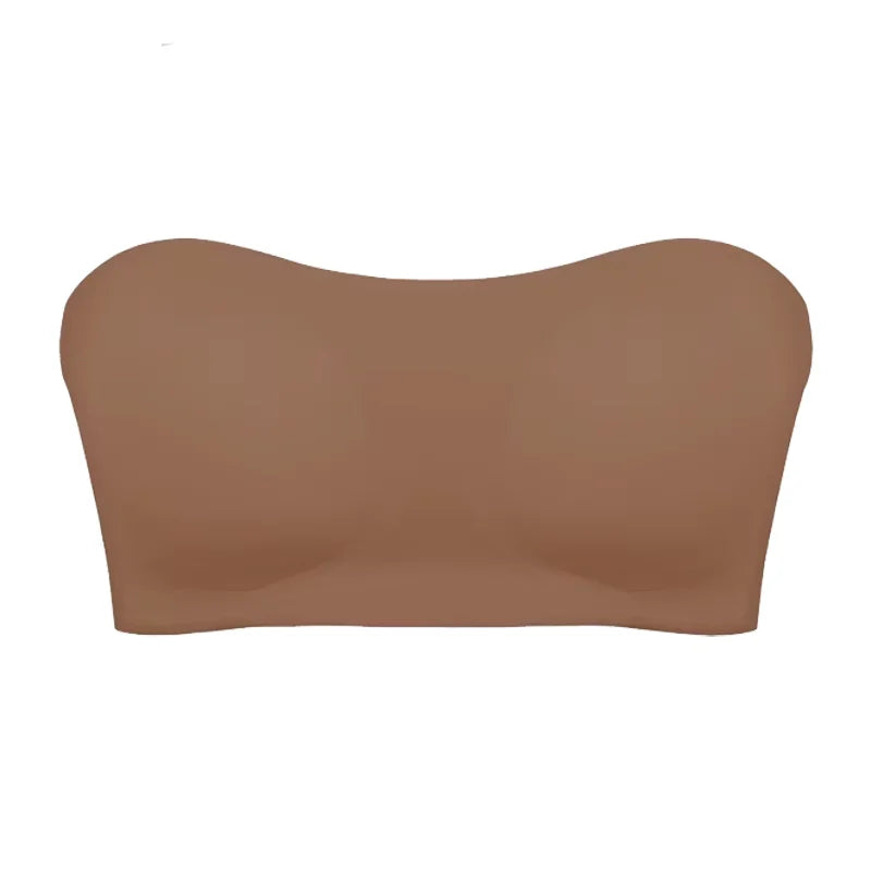 Women Strapless Push Up Bra Seamless Anti Slip Invisible Tube Top