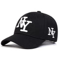 NY Letter Embroidered Leopard Print Baseball Cap