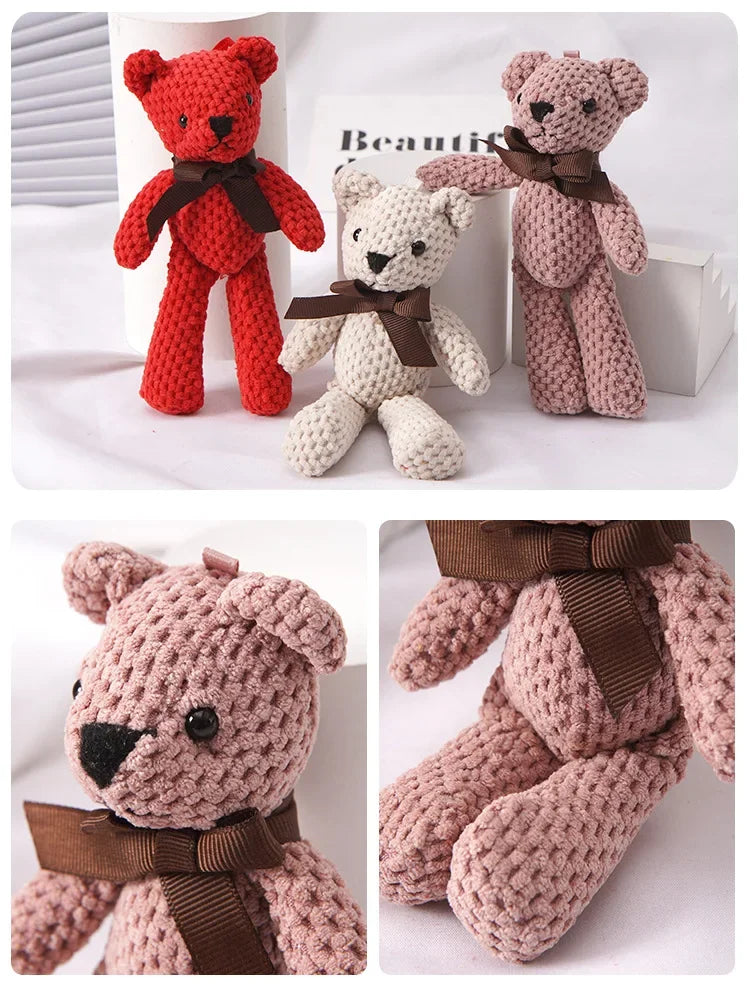 16cm Pineapple Bear Plush Keychain Mini Teddy Bear Gift