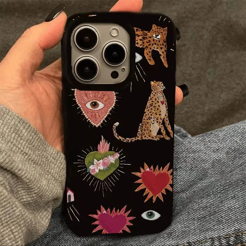 Luminous Graffiti Love Shockproof iPhone Case