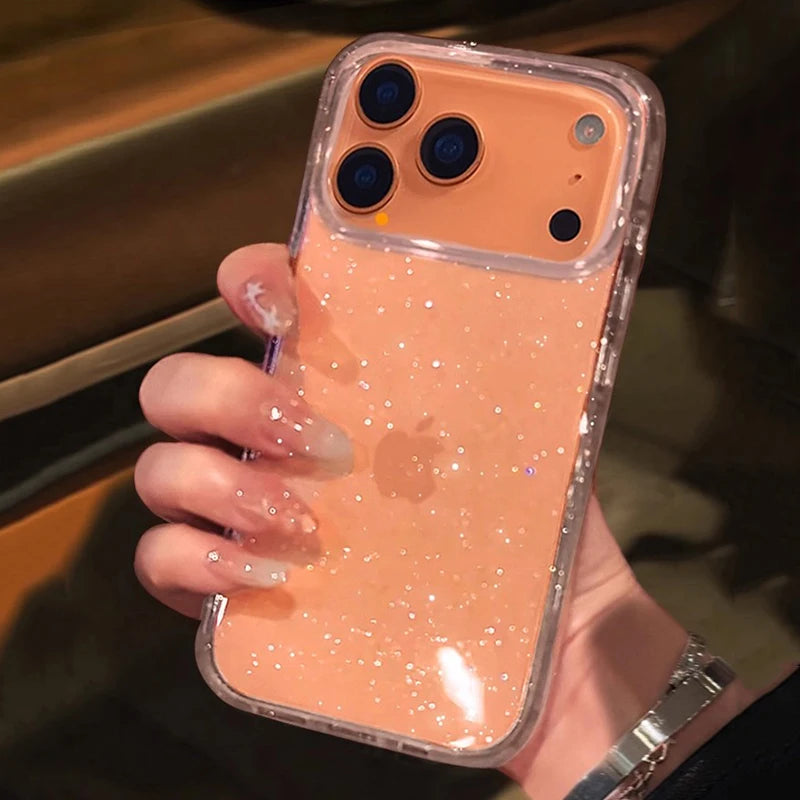 Bling Glitter Transparent Fashion iPhone Case