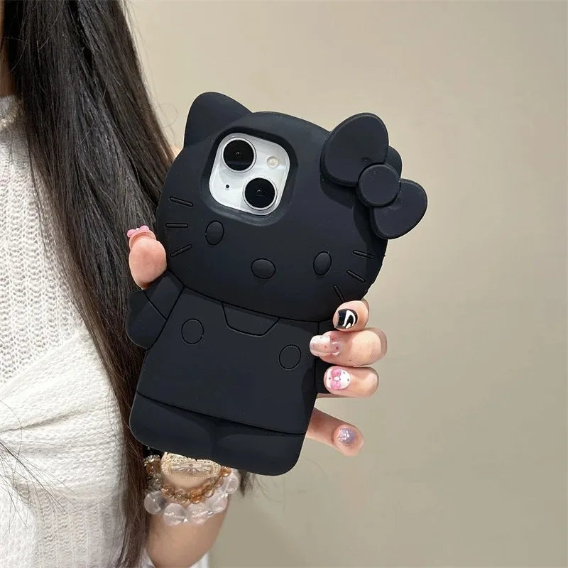 Hello Kitty 3D Cartoon Bow iPhone Case