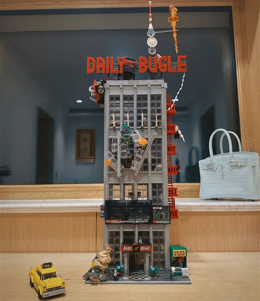 Daily Bugle Building Blocks Set – Compatible City Architecture Model Kit