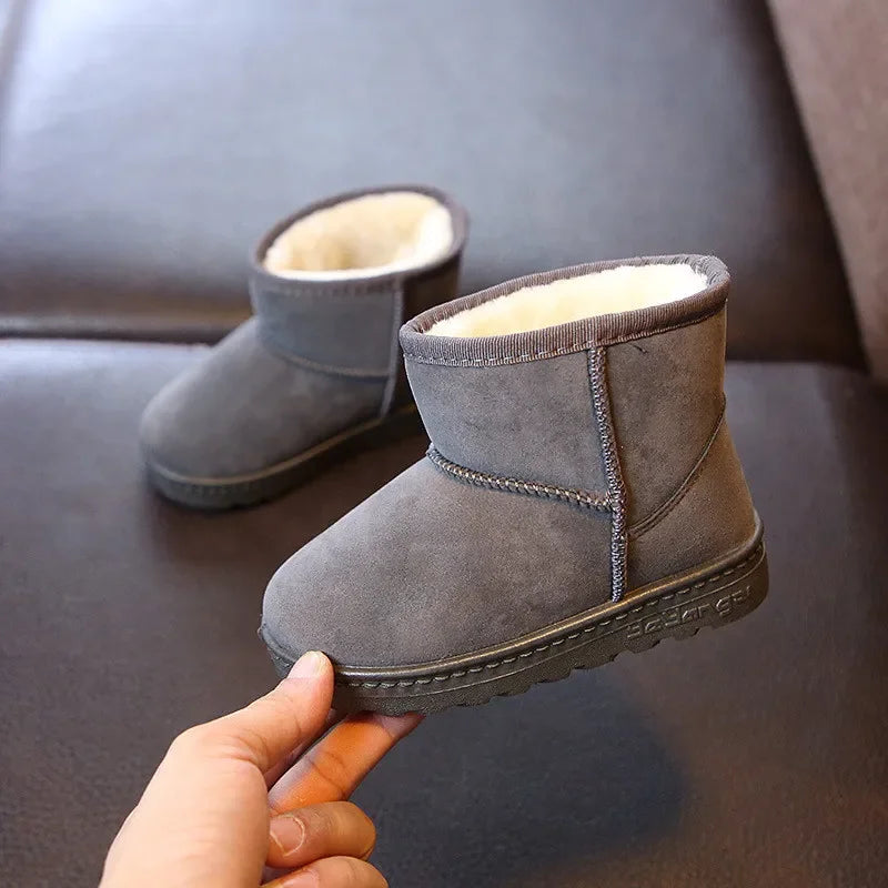 Kids Winter Snow Boots Warm Cotton Casual Shoes for Boys & Girls