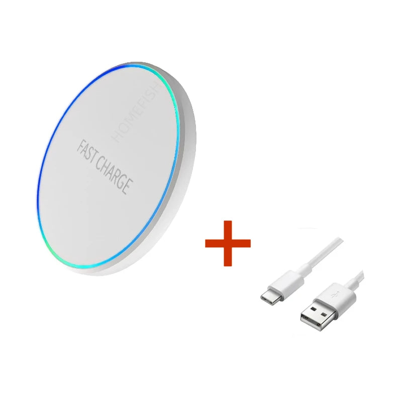 Wireless Charging Pad Fast Charging Dock Station Phone Pad Watch Earphones