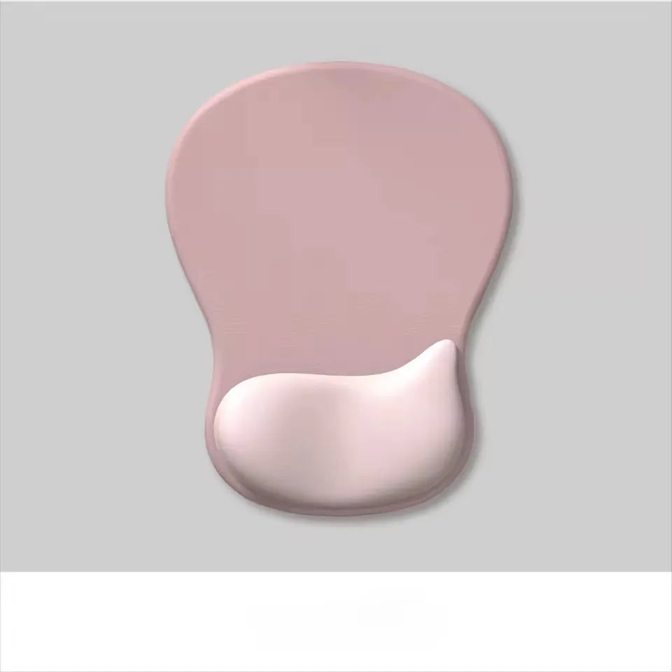 Ergonomic Mouse Pad with Gel Wrist Rest Pain Relief Non Slip PU Base Support