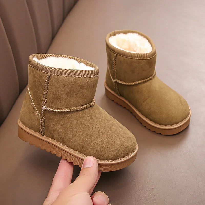 Kids Winter Snow Boots Warm Anti Slip Shoes for Boys Girls