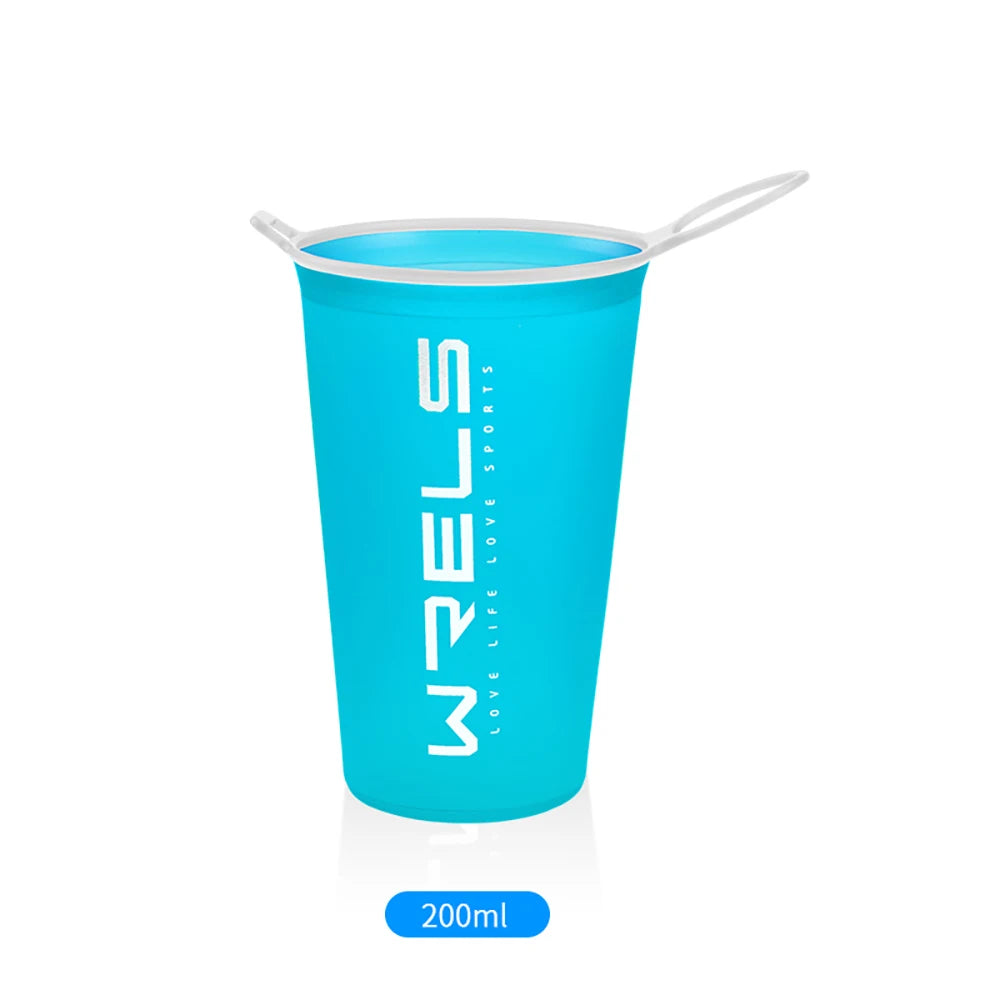 Foldable Sports Water Cup 200ml – Portable Collapsible Running Hiking Travel Cup