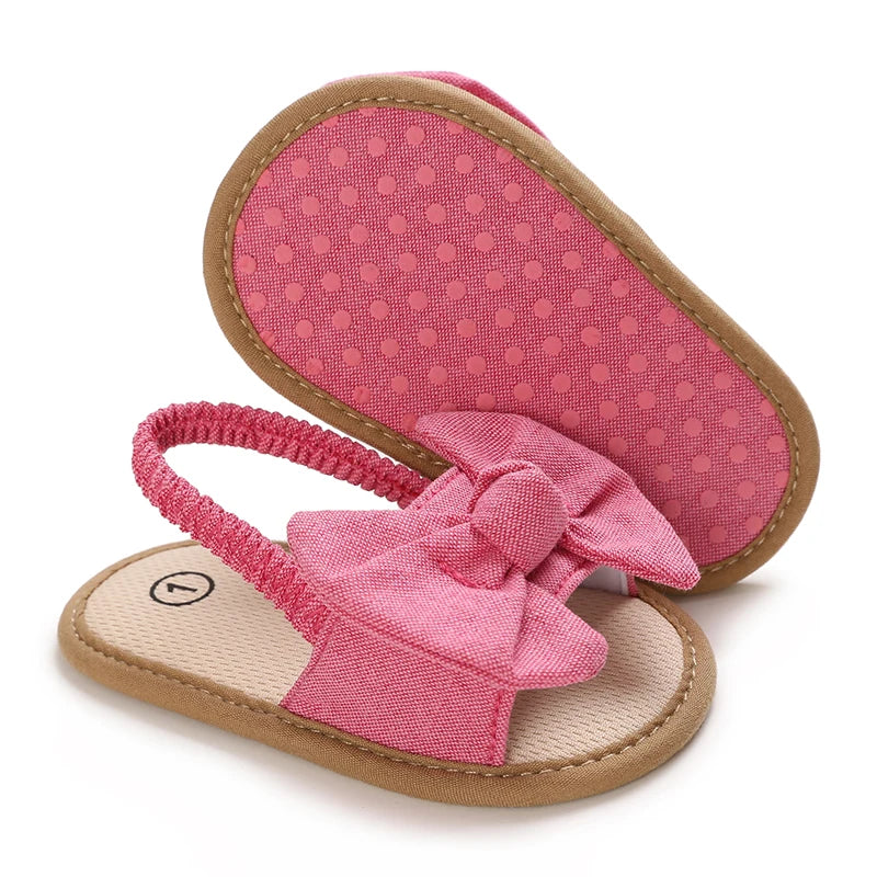 Baby Girls Flower Sandals Soft Sole Non Slip First Walker Shoes