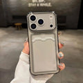 Soft Card Holder Transparent Bumper iPhone Case