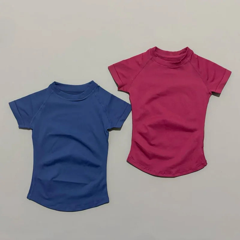 Women Seamless Gym T-Shirt Quick Dry Workout Top Fitness Yoga Sports Tee