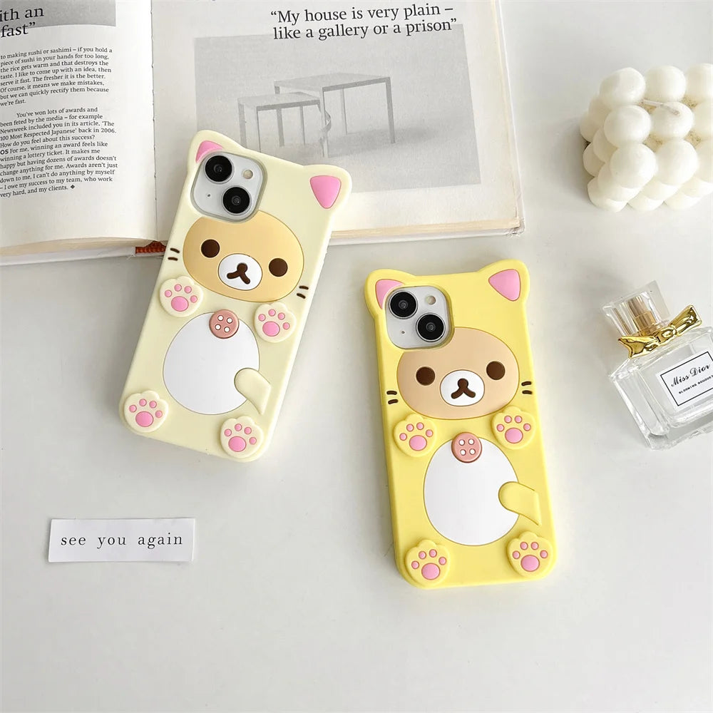 Cute Rilakkuma Bear iPhone Case