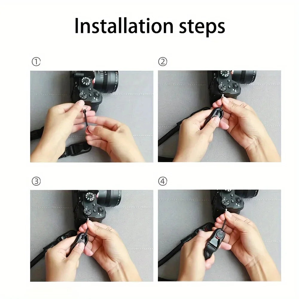 Adjustable Camera Strap with Quick Release – Rope Strap for DSLR & Mirrorless