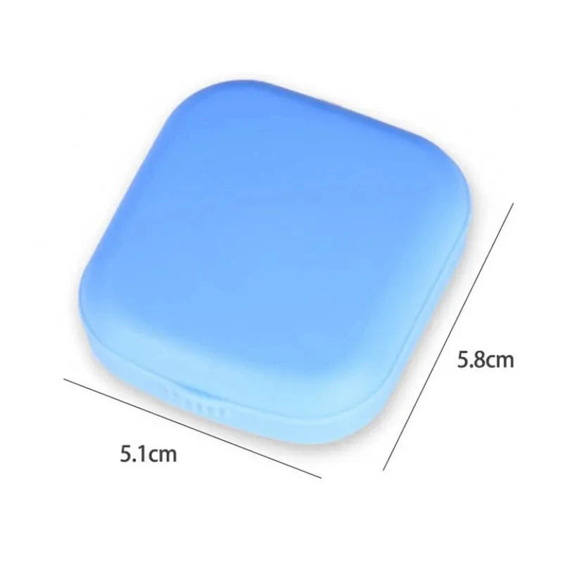 Mini Contact Lens Case with Mirror Travel Kit