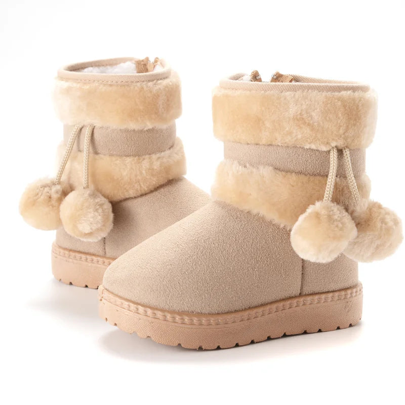 Kids Winter Snow Boots Warm Thick Sole for Boys and Girls