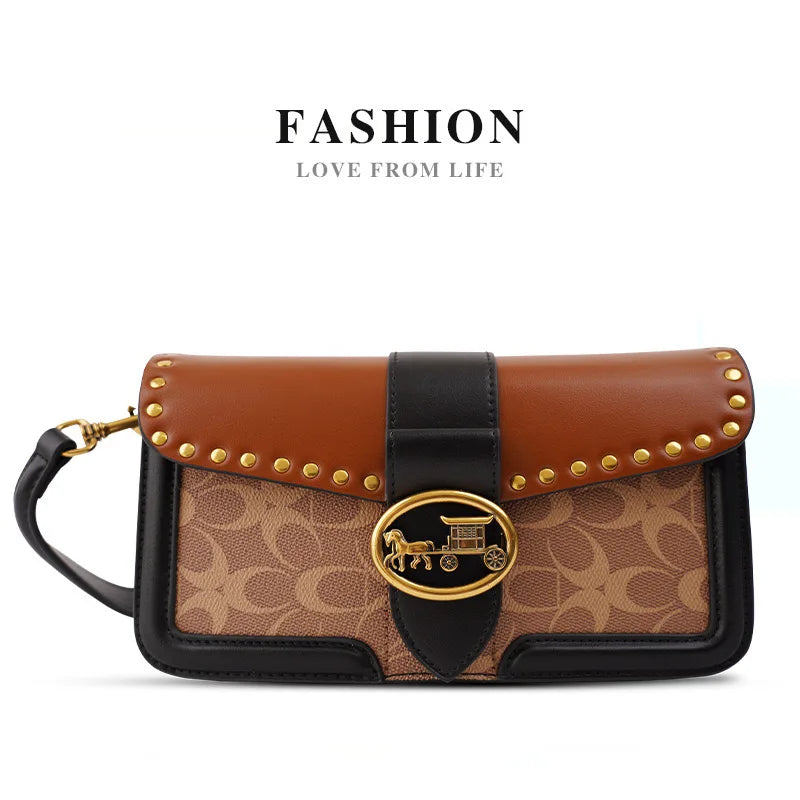 Women Minimalist Contrast Crossbody Box Bag