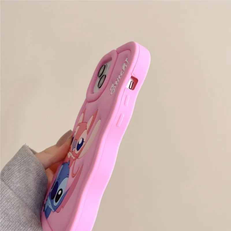 Cute 3D Stitch Silicone Soft Shockproof iPhone Case