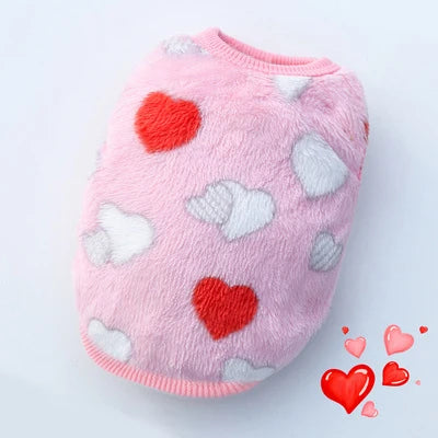 Warm Dog Vest Soft Flannel Pet Jacket