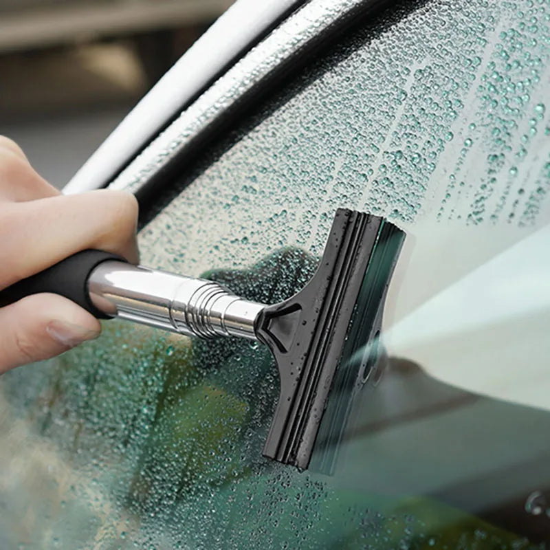 Car Rearview Mirror Cleaning Tool Telescopic Glass Wiper and Window Cleaner