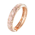 Women Double Enamel Bangle Set Cloisonne Metal Bracelet