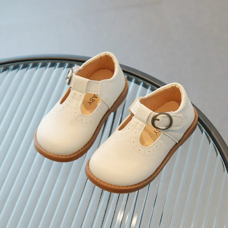 Girls T Strap Oxford Shoes Soft PU Leather Princess School Shoes