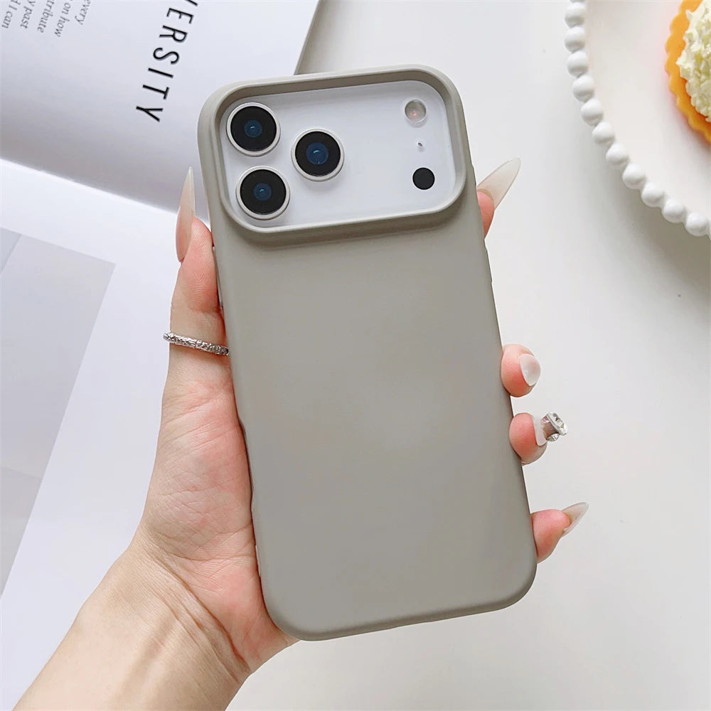 Matte Candy Color Liquid Silicone Shockproof iPhone Case