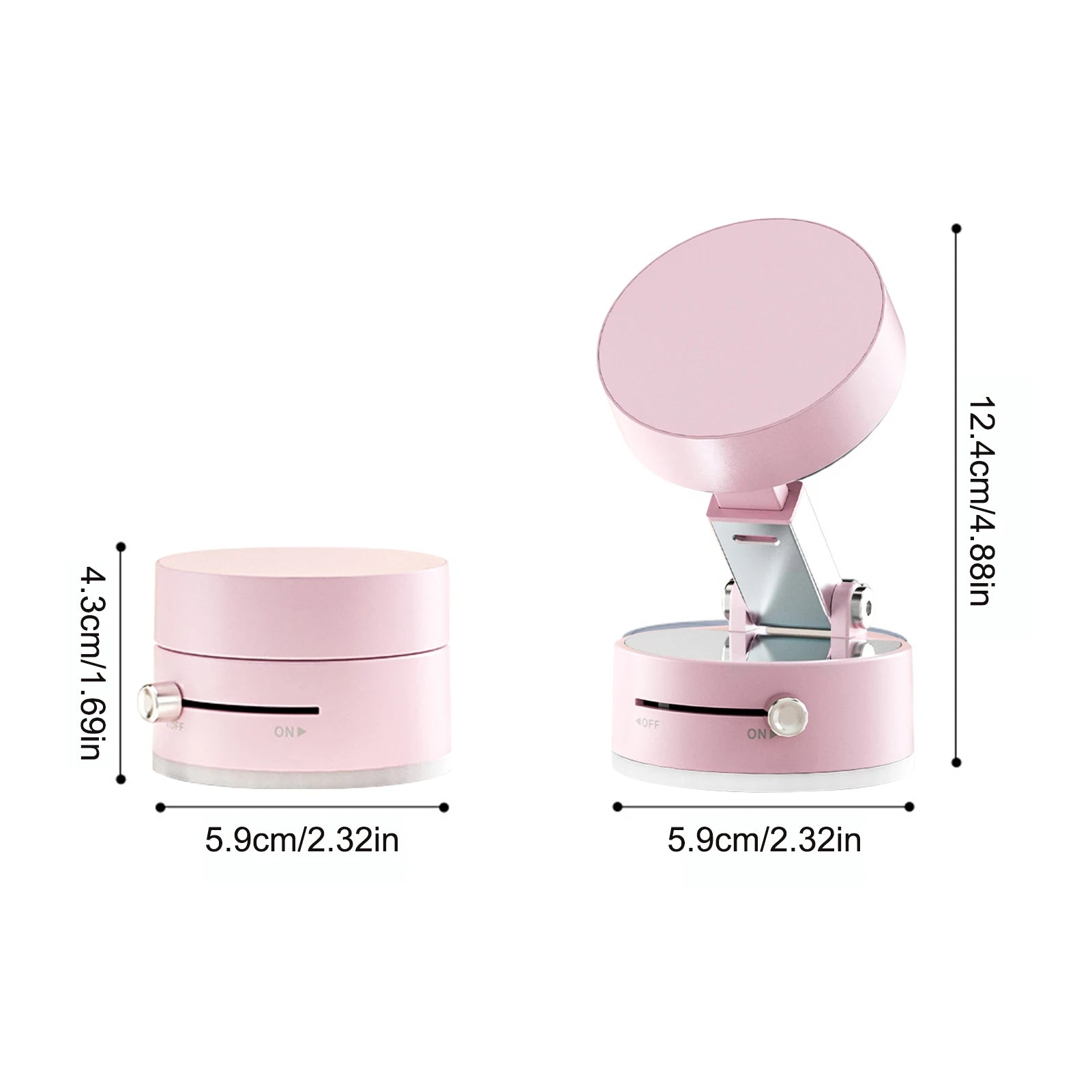 Magnetic Car Phone Holder Vacuum Suction Double