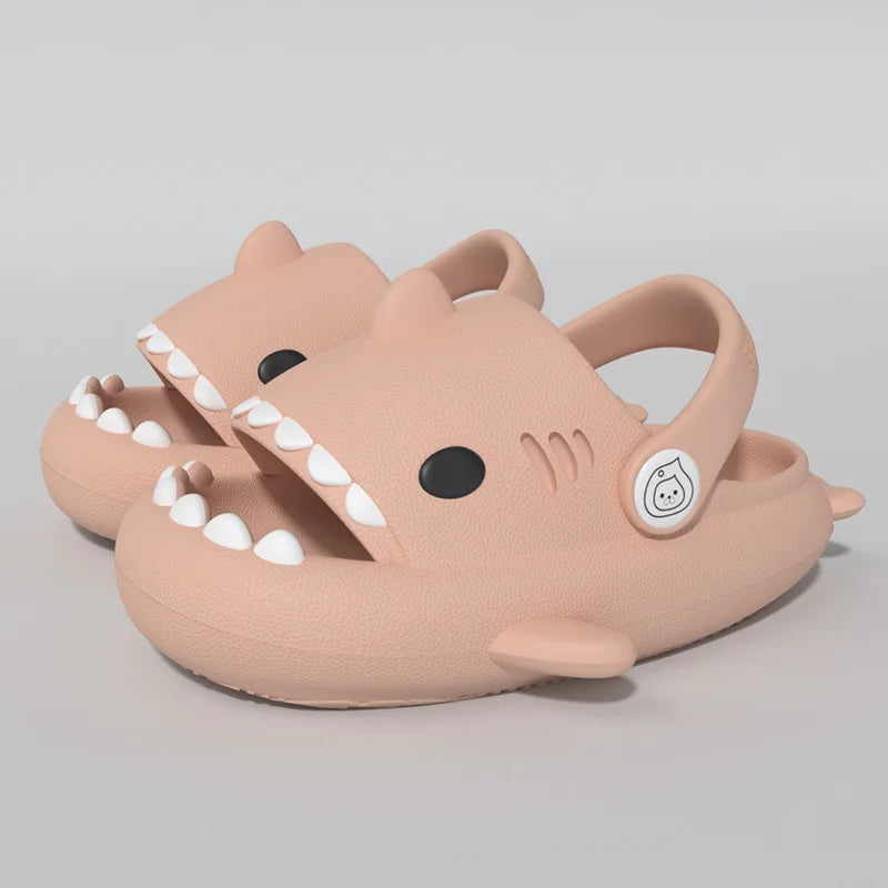 Kids Shark Summer Sandals Non Slip Soft Sole Slippers