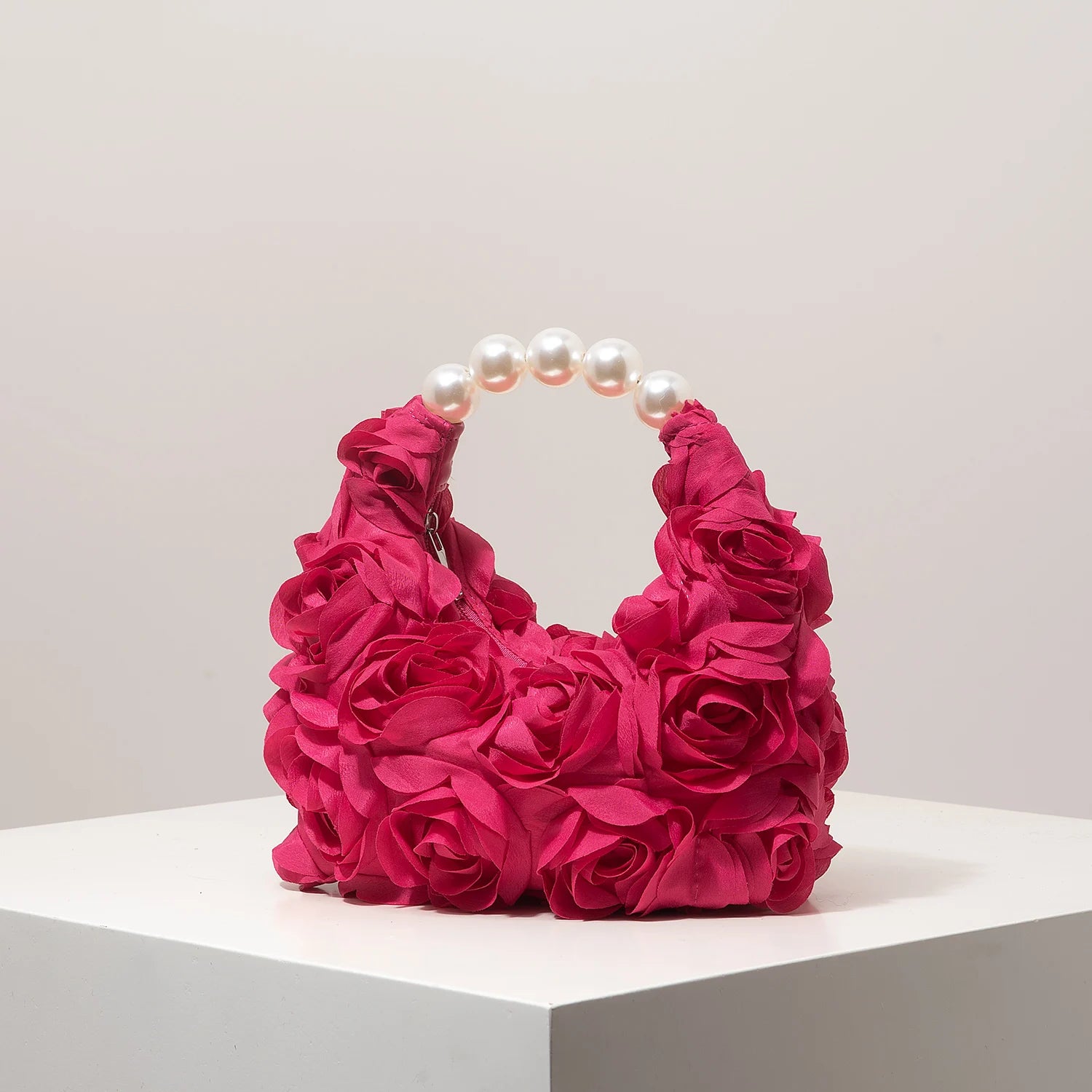 Floral Pearl Party Shoulder Bag Elegant Women Clutch
