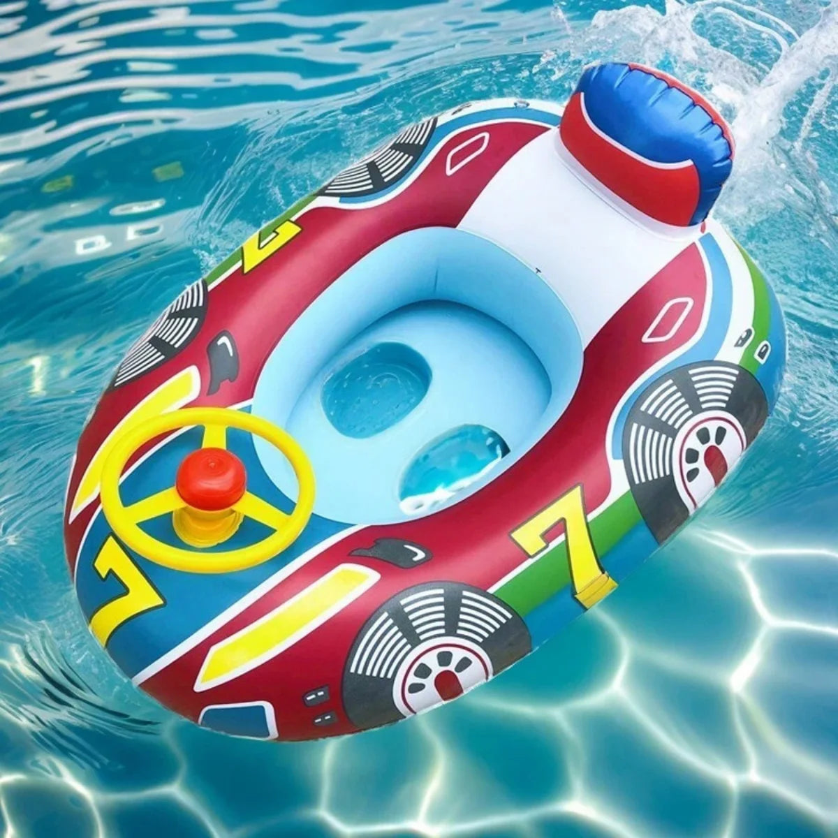 Baby Car Pool Float with Handles for Toddlers