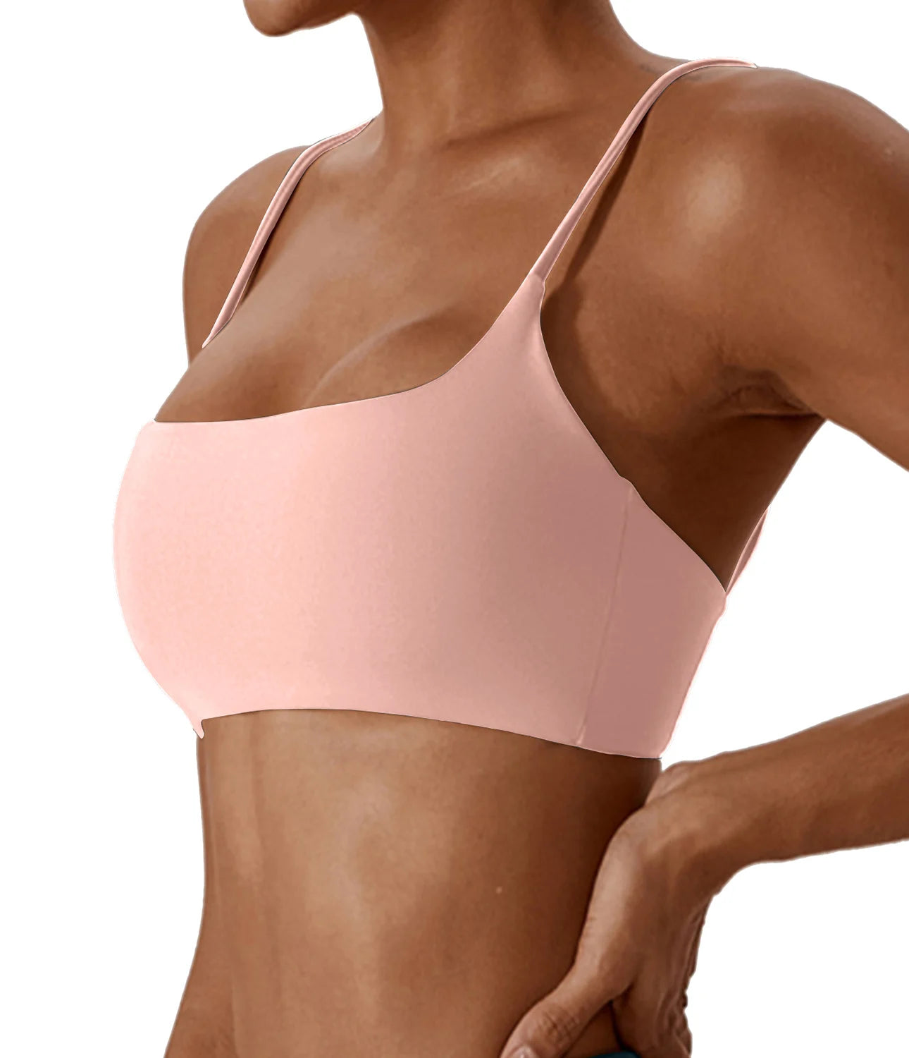 Women Sports Bra Seamless Cross Back Fitness Yoga Top Gym Workout Bra