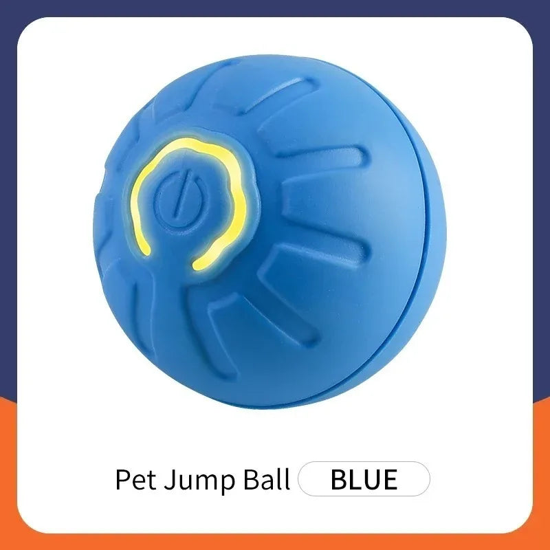 Smart Interactive Dog Toy Ball USB Rechargeable Automatic Bouncing Pet Toy with Lights