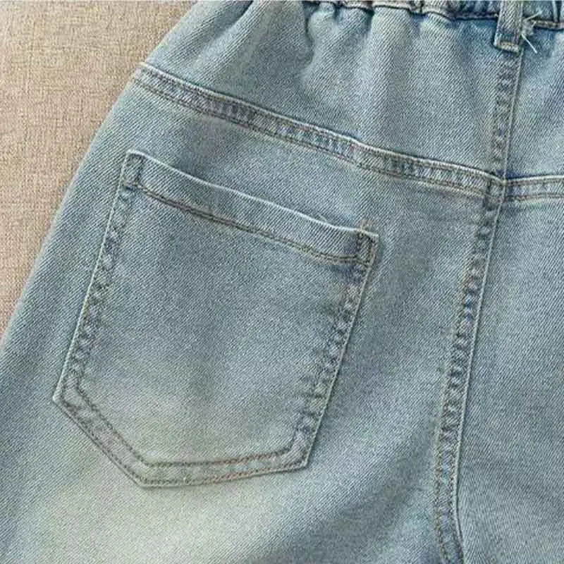 Girls Embroidered Bow Denim Shorts Summer Cotton Jeans 2 to 12 Years