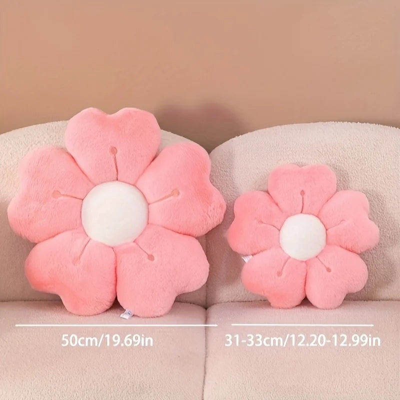 Soft Plush Daisy Flower Throw Pillow Cozy Decorative Cushion Bed Sofa