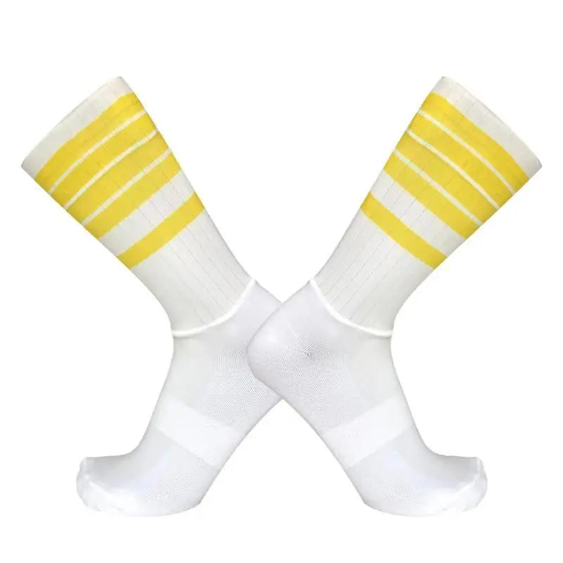 Aero Cycling Anti Slip Silicone Socks Men Breathable Sports Cycling Running Socks
