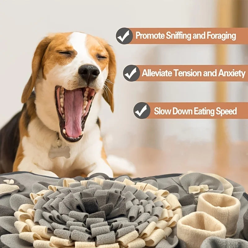 Dog Snuffle Mat Interactive Slow Feeding Training Mat Foraging Skill Toy