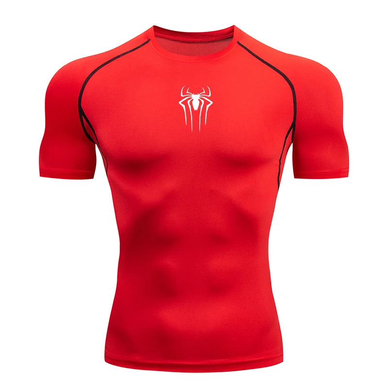 Men Compression Short Sleeve Quick Dry Gym Running Fitness T Shirt