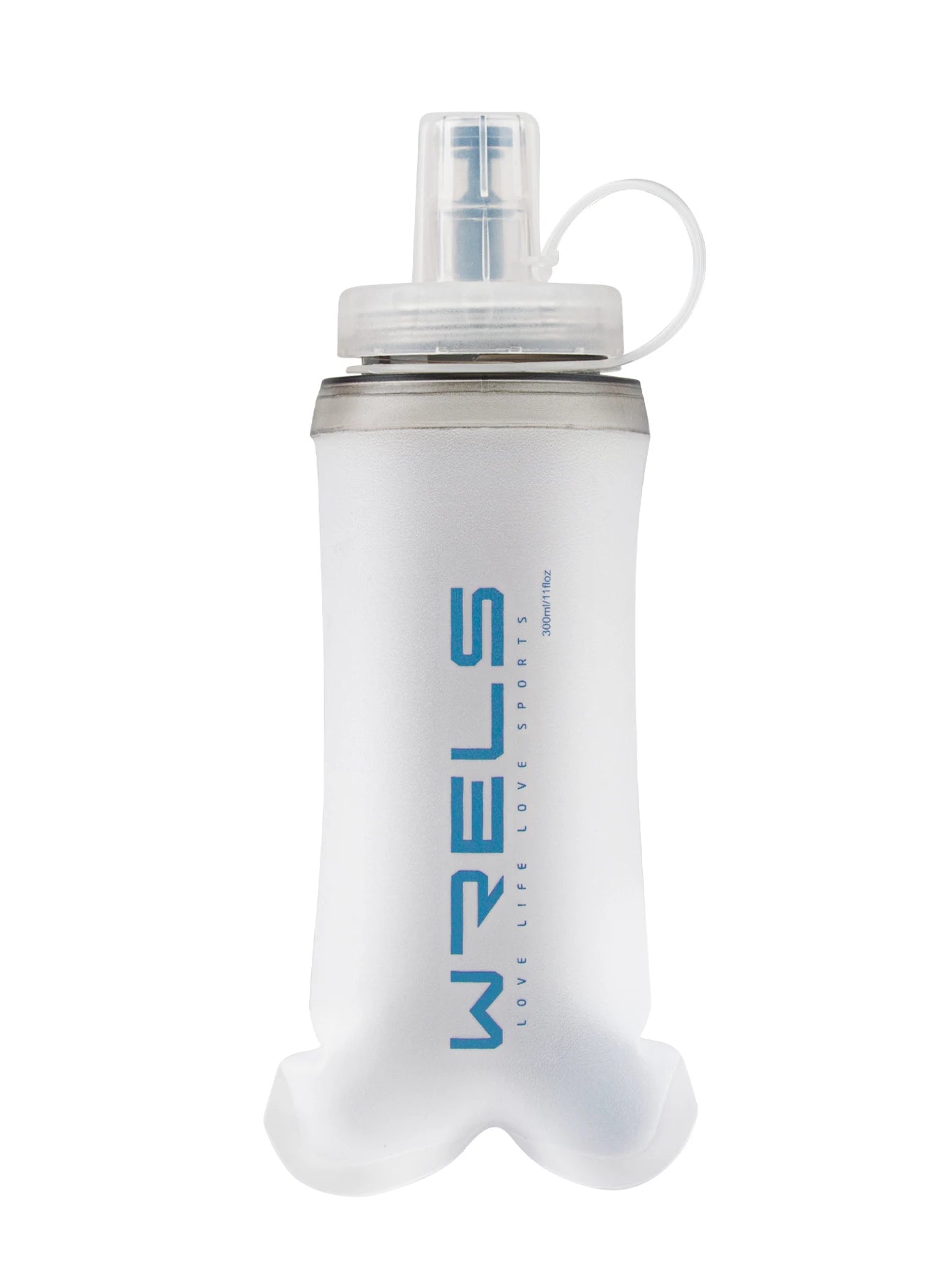Collapsible Soft Water Bottle 300ml – Lightweight Leakproof Running Flask for Hiking, Cycling & Trail Running