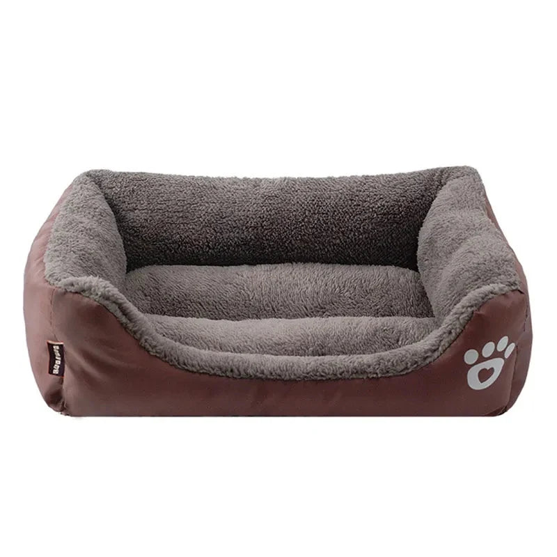 Warm Square Dog Bed for Small Medium Large Dogs and Cats