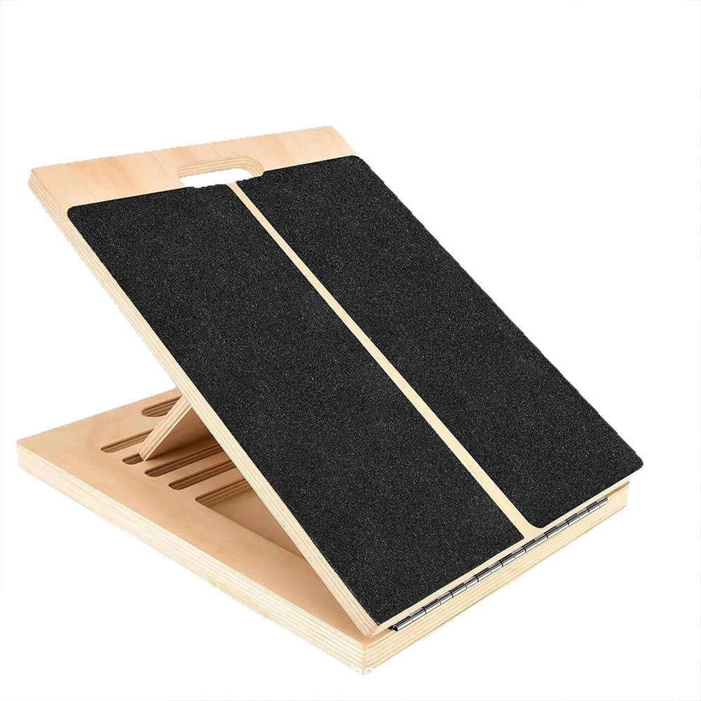 Adjustable Wooden Slant Board for Calf Stretching