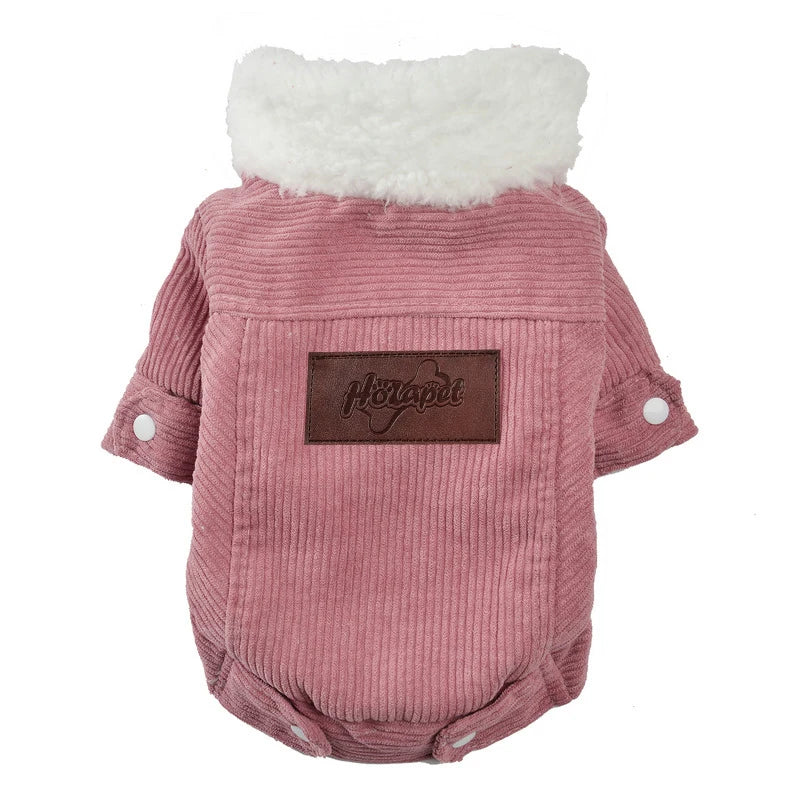 Warm Fleece Dog Jacket Cozy Pet Coat
