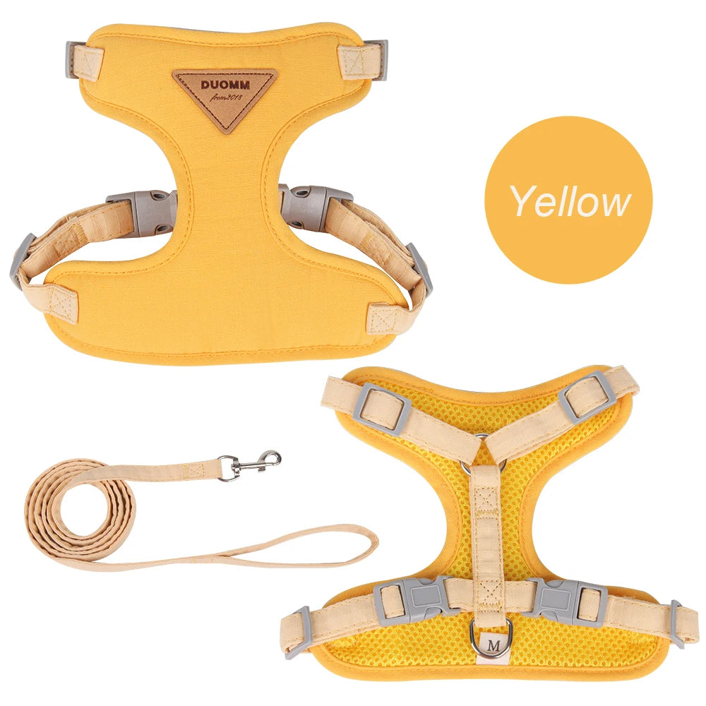 Breathable Pet Harness and Leash Set for Cats and Small Dogs Outdoor Walking
