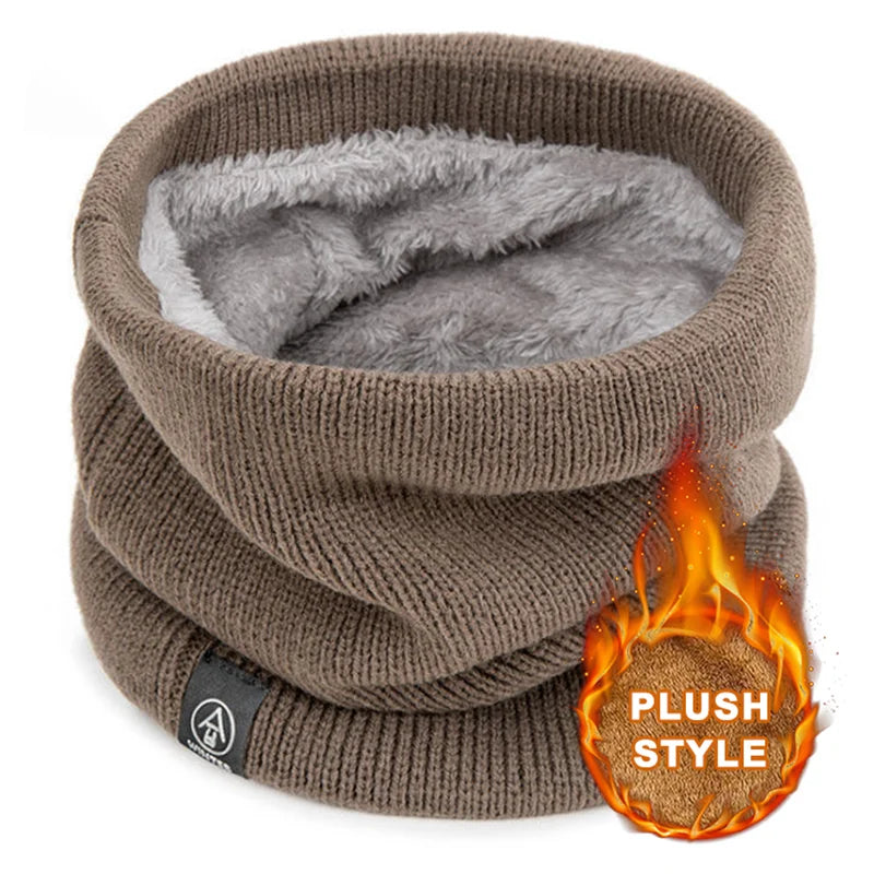 Knitted Neck Warmer Winter Scarf Face Cover for Men Women Outdoor Sport