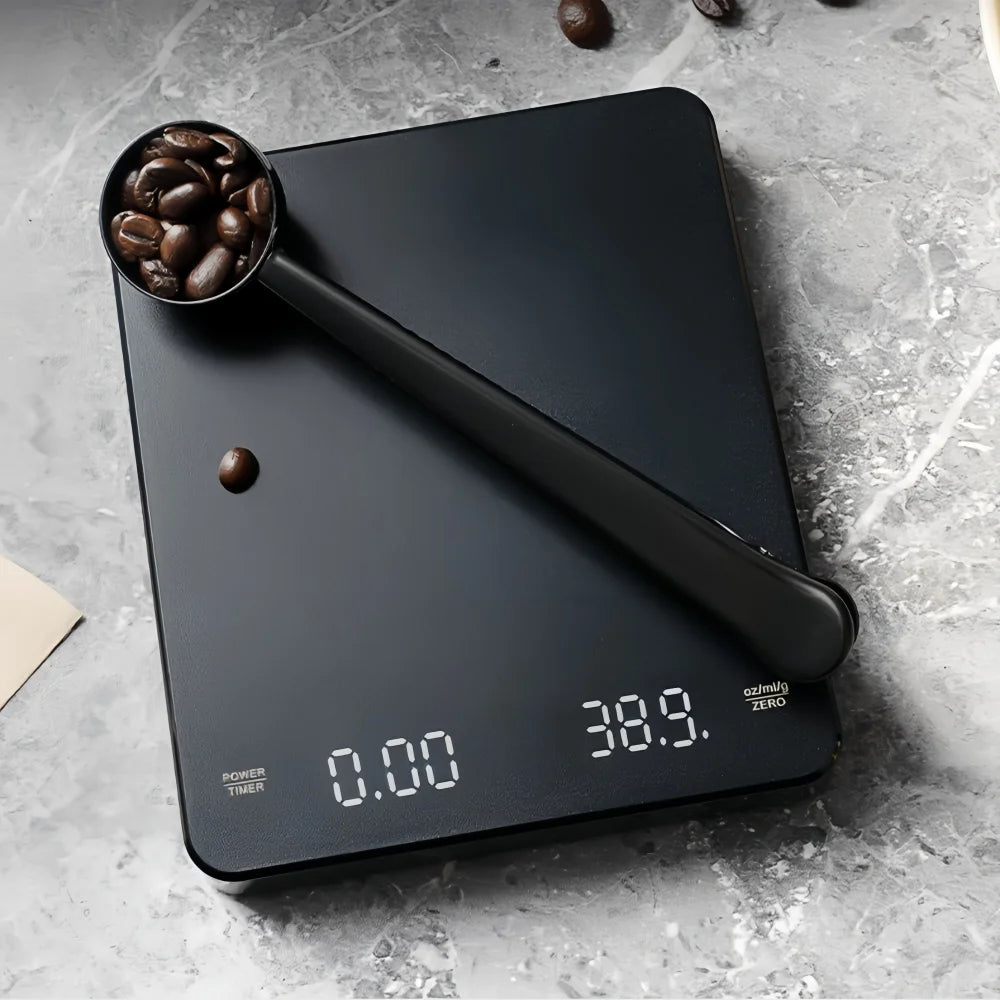 High Precision Coffee Scale USB Timer LED Waterproof Pad 3kg 5kg