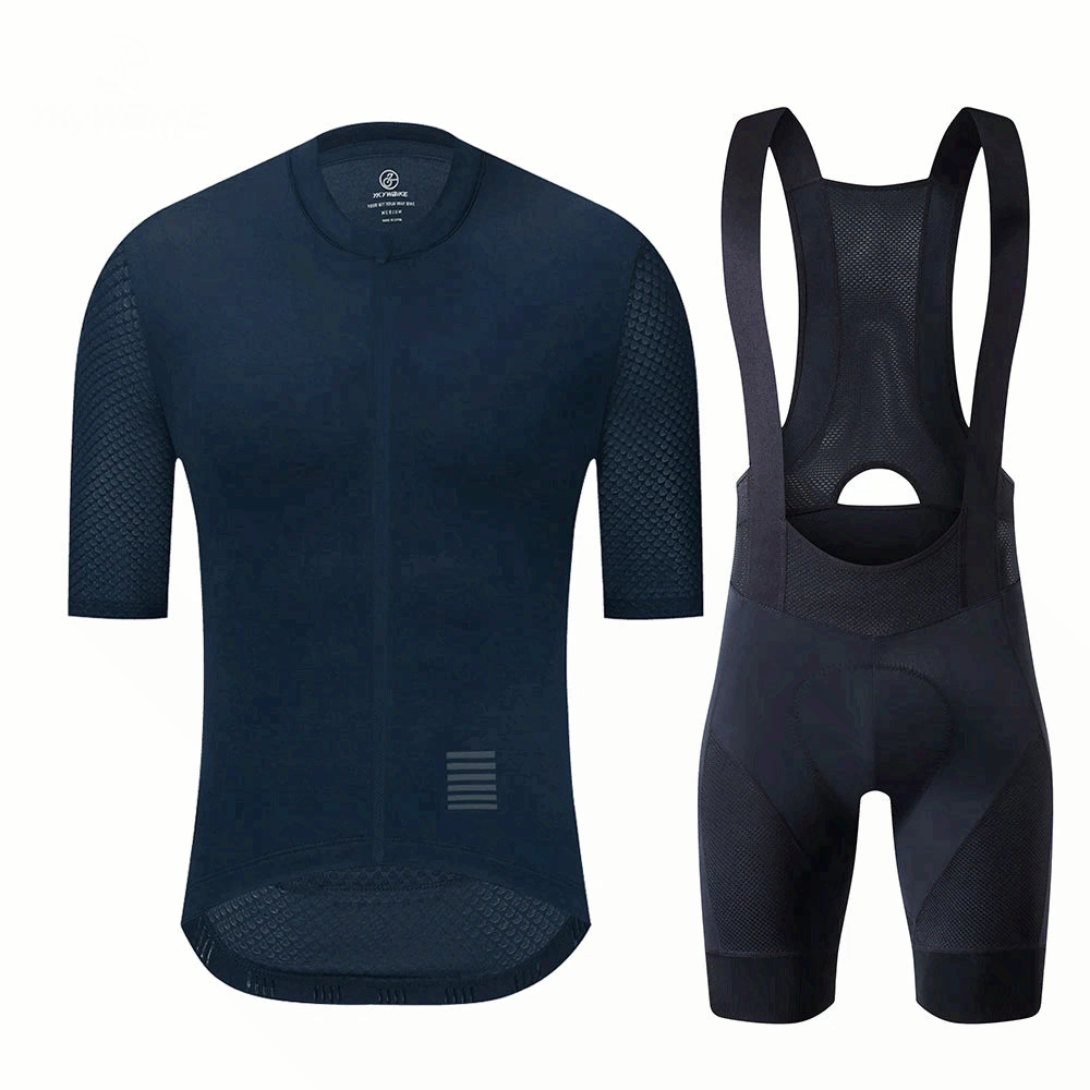 Cycling Jersey Set Men – Breathable MTB Bike Clothing Kit with Bib Shorts