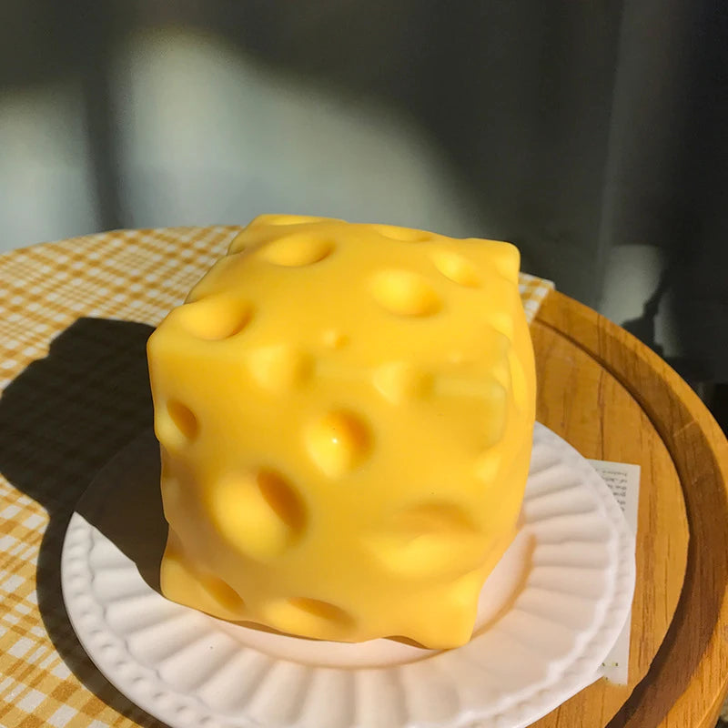 Slow Rebound Cheese Squishy – Stress Relief Squeeze Toy for Relaxation & Fun