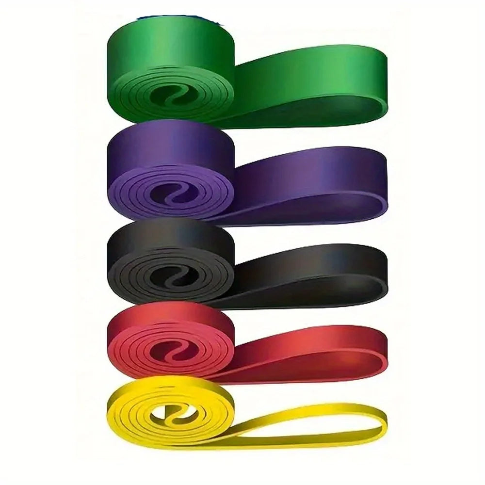 Stackable TPE Resistance Bands Set Strength Training Home Gym Workout Stretching Bands